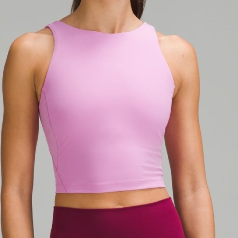 Lululemon Pink Dahlia Mauve Align High-Neck Tank Top Size 4 A/B Cup